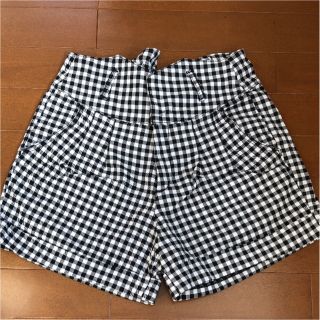 ヘザー(heather)のHeather ヘザー ショートパンツ 千鳥柄 チェック ボトムス パンツ(ショートパンツ)