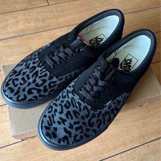 ヴァンズ(VANS)の未使用　27.5cm バンズVANS era エラ　レオパード　ヒョウ柄　黒/灰(スニーカー)