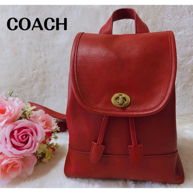 OLD COACH オールドコーチ リュックサック USA ミニバッグ レッド