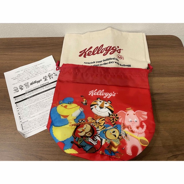 Kellogg's(ケロッグ)のケロッグ　コットントートバッグ　保温保冷巾着 エンタメ/ホビーのコレクション(ノベルティグッズ)の商品写真