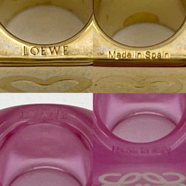【イニシャルA・希少】ロエベ LOEWE バッグ チャーム ストラップ レザー