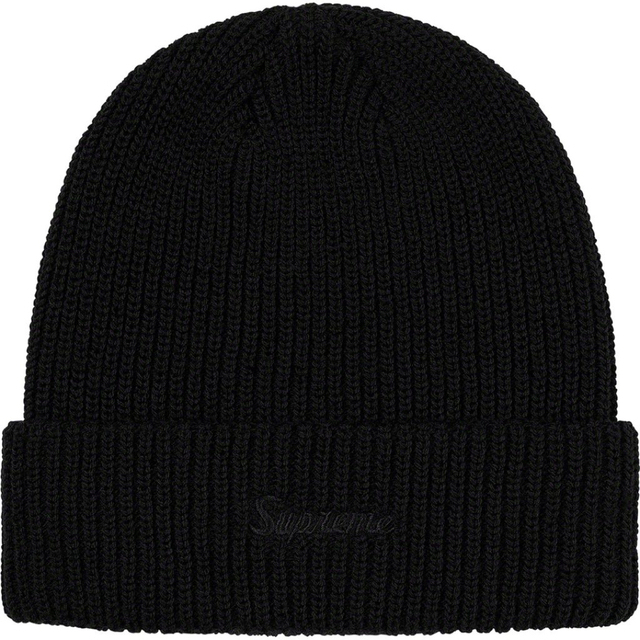 Supreme Loose Gauge Beanie Black