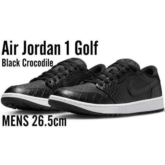 Nike Air Jordan 1 Low G-Black Crocodile-