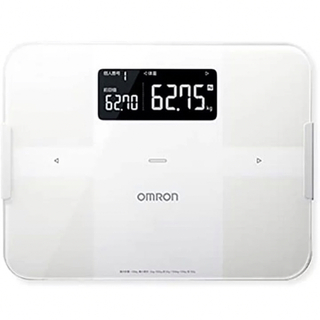 オムロン(OMRON)のオムロン OMRON 体重体組成計 HBF-255T-W（ホワイト）(体重計)