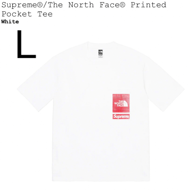 メンズL Supreme North Face Printed Pocket Tee