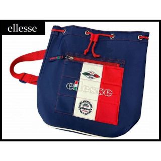 エレッセ(ellesse)のG② 未使用保管品 エレッセ ITALIA 1959 国旗 刺繍 巾着 バッグ(ショルダーバッグ)