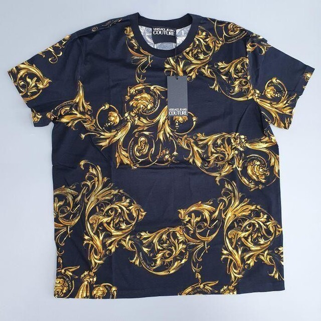 VERSACE - VERSACE JEANS COUTURE Tシャツ バロック ブラックの通販 by