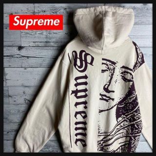 シュプリーム(Supreme)の【希少デザイン】シュプリーム☆ビッグロゴ入りパーカー　即完売　希少　Mサイズ(パーカー)