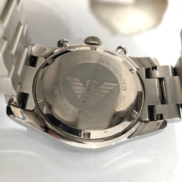 Emporio Armani(エンポリオアルマーニ)の◆Emporio　Armani　時計　クロノグラフ　AR-5934　251103 メンズの時計(腕時計(アナログ))の商品写真