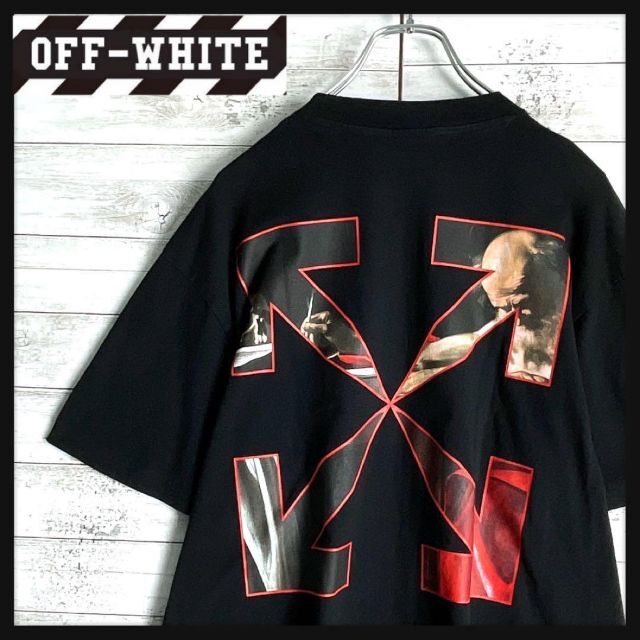 超絶人気モデル】OFF-WHITE ガラバッジョ クロスアロー 奇抜 Tシャツ