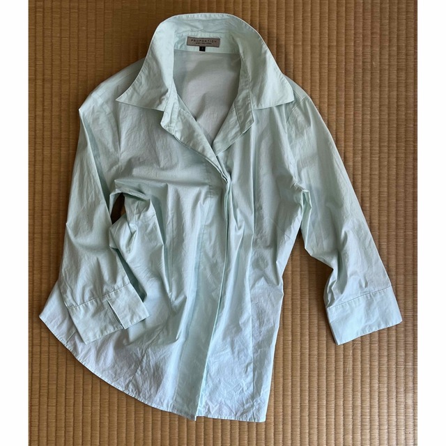 PROPORTION BODY DRESSING(プロポーションボディドレッシング)の七分袖シャツ　ミントグリーン レディースのトップス(シャツ/ブラウス(長袖/七分))の商品写真