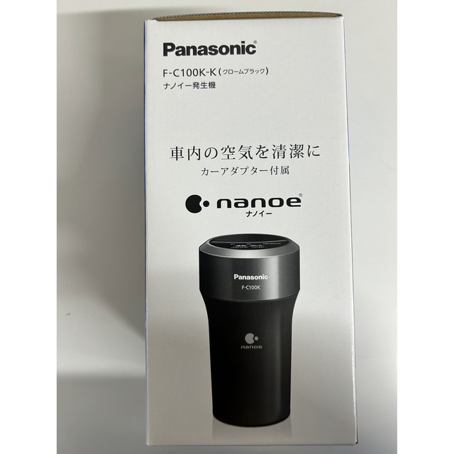 Panasonic panasonicナノイー発生器 車載用 クロームブラック f-c100k-kの通販 by 愛s shop｜パナソニック ならラクマ