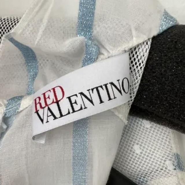 RED VALENTINO(レッドヴァレンティノ)のレッドバレンティノ　レース　フリル　ブラウス レディースのトップス(シャツ/ブラウス(半袖/袖なし))の商品写真