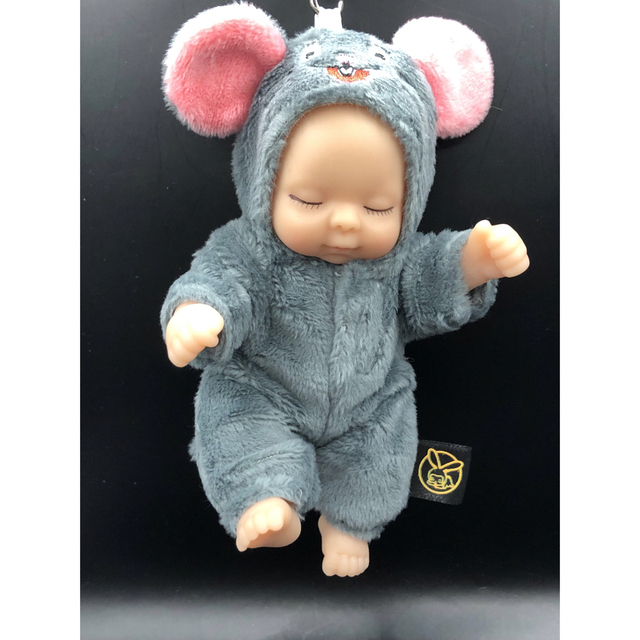 寝顔の赤ちゃん人形 キーホルダー スリーピングベイビー - 小物