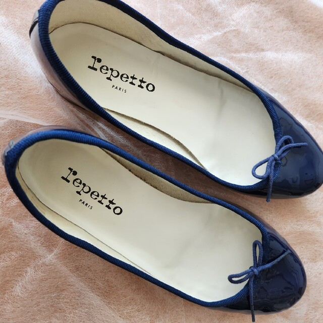 repetto(レペット)のrepetto　バレエシューズ　カミーユ　36 ネイビー　美品 レディースの靴/シューズ(ハイヒール/パンプス)の商品写真