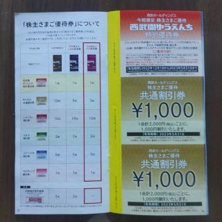 西武ホールディングス　「株主さまご優待券」１冊(その他)