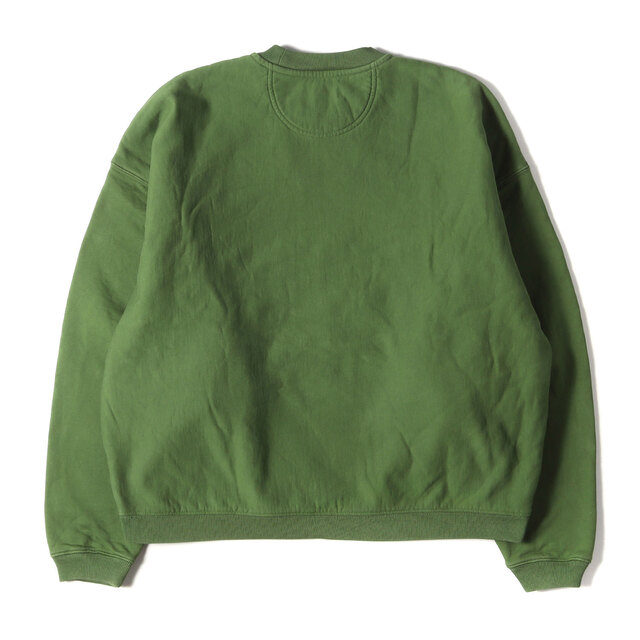 STUSSY ステューシー スウェット 22AW STUSSY SPORTロゴ オーバーサイズ RELAXED OVERSIZED CREW オリーブ M トップス シンプル カジュアル ブランド 【メンズ】