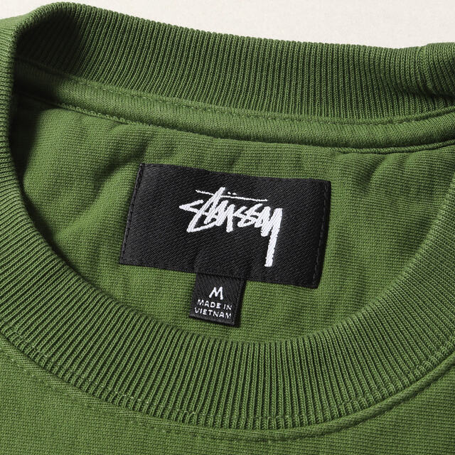 STUSSY ステューシー スウェット 22AW STUSSY SPORTロゴ オーバーサイズ RELAXED OVERSIZED CREW オリーブ M トップス シンプル カジュアル ブランド 【メンズ】