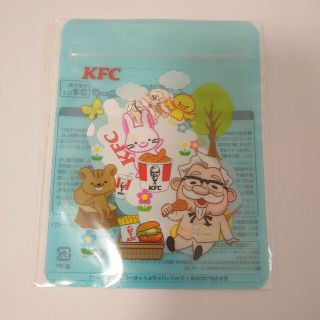 ジッパーバッグ&メッセージカード　ブルー　KFC(その他)