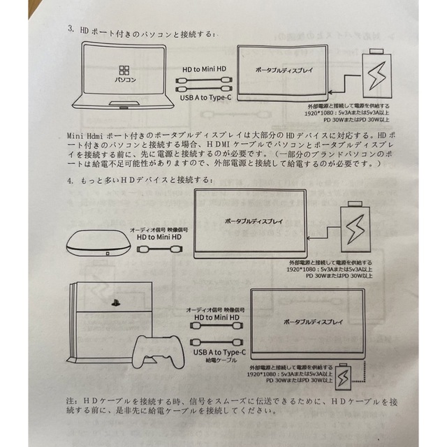 13.3インチ　ポータブルモニタ