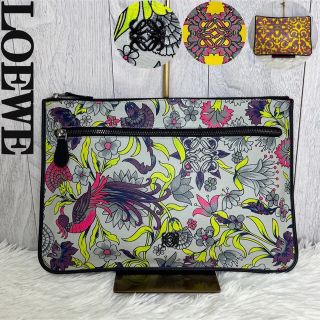 ロエベ(LOEWE)の希少♡限定♡極美品♡ロエべ アナグラム フラワー ボタニカル クラッチバッグ(クラッチバッグ)