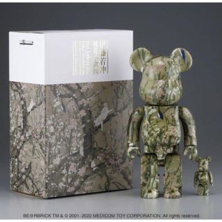 新品未開封 BE@RBRICK 伊藤若冲「桃花小禽図」 100% ＆ 400%(その他)