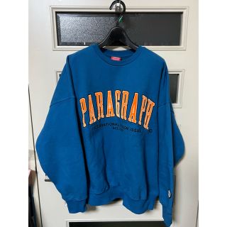 【ほぼ新品】Paragraph パラグラフ スウェット ダメージ加工 ブルー