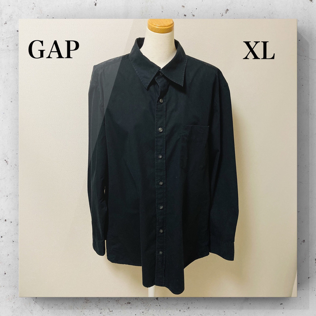 GAP(ギャップ)の【GAP】XL 紳士ワイシャツ シャツ ブラック メンズのトップス(シャツ)の商品写真