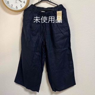 ムジルシリョウヒン(MUJI (無印良品))の無印良品　イージーワイドパンツ　リネン(クロップドパンツ)