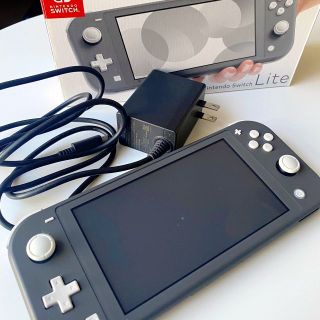 ニンテンドースイッチ(Nintendo Switch)のNintendo Switch Lite グレー　完動美品(携帯用ゲーム機本体)