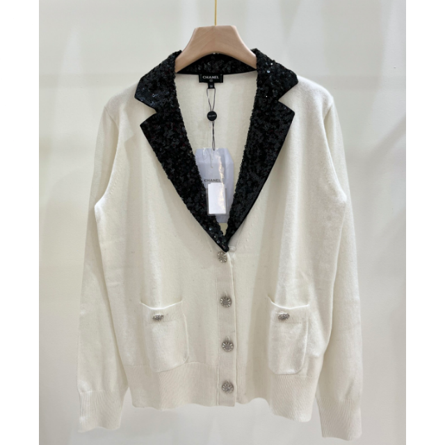 ♡CHANEL♡カシミヤ ニット カーディガン ジャケット 38 レディース ...