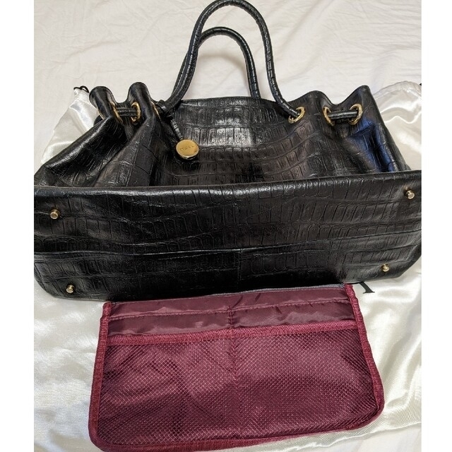 Furla(フルラ)のフルラ　トートバッグ(A4収納可)本革ブラック　クロコダイル　即購入OK レディースのバッグ(トートバッグ)の商品写真