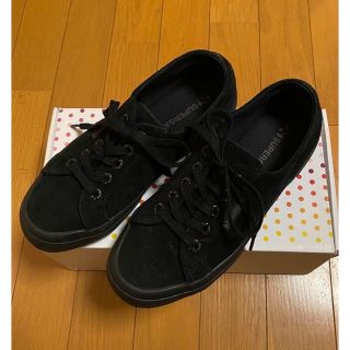 スペルガ(SUPERGA)のスペルガ SUPERGA 2750 スエード トータルブラック 23.5cm相当(スニーカー)