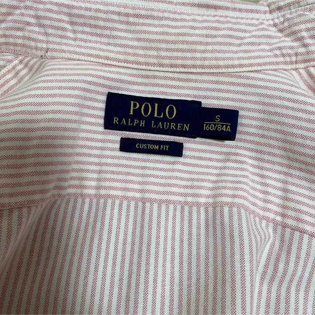 POLO RALPH LAUREN(ポロラルフローレン)のポロラルフローレン　ピンクストライプ　シャツ レディースのトップス(シャツ/ブラウス(長袖/七分))の商品写真