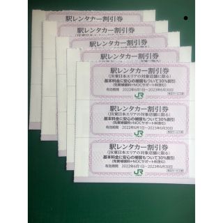 JR  jr  東日本　株主優待　レンタカー　割引券　(その他)
