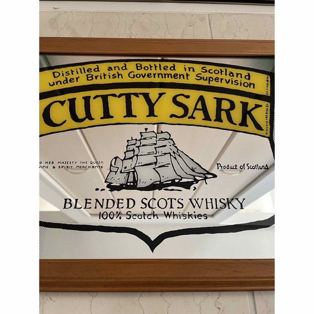 ☆ ヴィンテージ•希少☆CUTTY SARK•パブミラー☆ インテリア/住まい/日用品のインテリア小物(壁掛けミラー)の商品写真