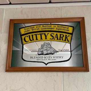 ☆ ヴィンテージ•希少☆CUTTY SARK•パブミラー☆(壁掛けミラー)