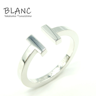 ティファニー(Tiffany & Co.)のティファニー Tスクエアリング K18WG ホワイトゴールド 指輪 約24号(リング(指輪))