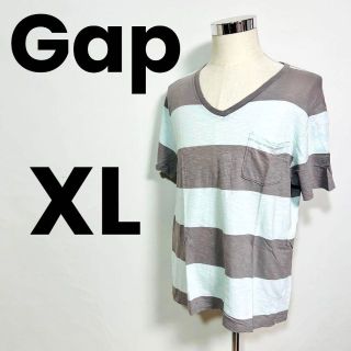 ギャップ(GAP)のGap ギャップ　メンズ　ボーダー　Tシャツ　古着　XLサイズ(Tシャツ/カットソー(半袖/袖なし))