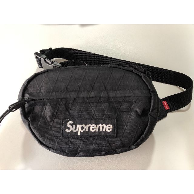 18FW Supreme Waist Bag Black 黒