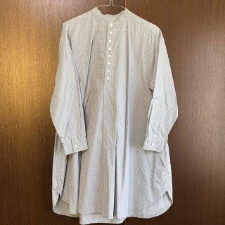 ナチュラルランドリー(NATURAL LAUNDRY)の☆NATURAL LAUNDRY バンドカラーシャツ　水玉★(シャツ/ブラウス(長袖/七分))