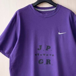 ナイキ(NIKE)のナイキ　Tシャツ　スウッシュ　刺繍ロゴ　プリント　パープル(Tシャツ/カットソー(半袖/袖なし))