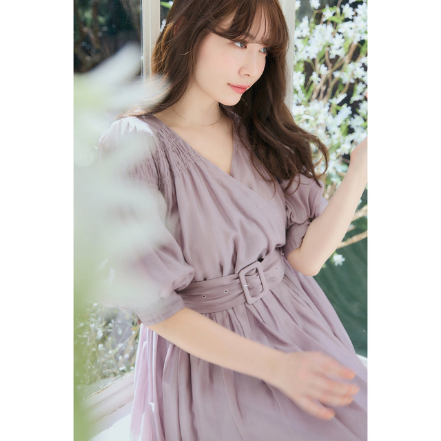 Airy Volume Sleeve Dress★Mサイズ★新品未使用★未開封ロングワンピース/マキシワンピース