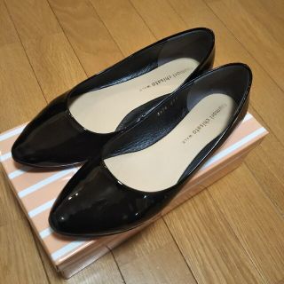 ツモリチサト(TSUMORI CHISATO)のツモリチサト 23.5cm  フラットシューズ  黒  中古(ローファー/革靴)