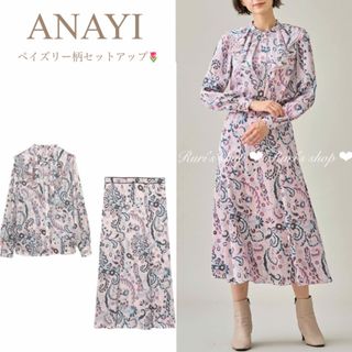 アナイ(ANAYI)の2022AW モダンペイズリー　スカート(ロングスカート)