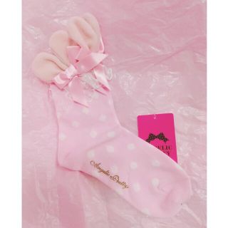 アンジェリックプリティー(Angelic Pretty)のアンジェリックプリティ Bunny dot クルー丈 ソックス(ソックス)