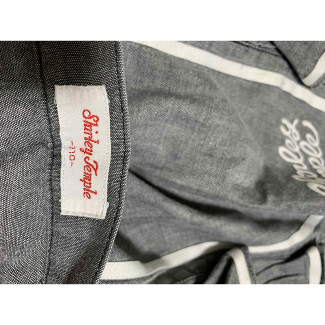 Shirley Temple(シャーリーテンプル)のスカート110cm  ダンガリーの可愛いデザイン キッズ/ベビー/マタニティのキッズ服女の子用(90cm~)(スカート)の商品写真