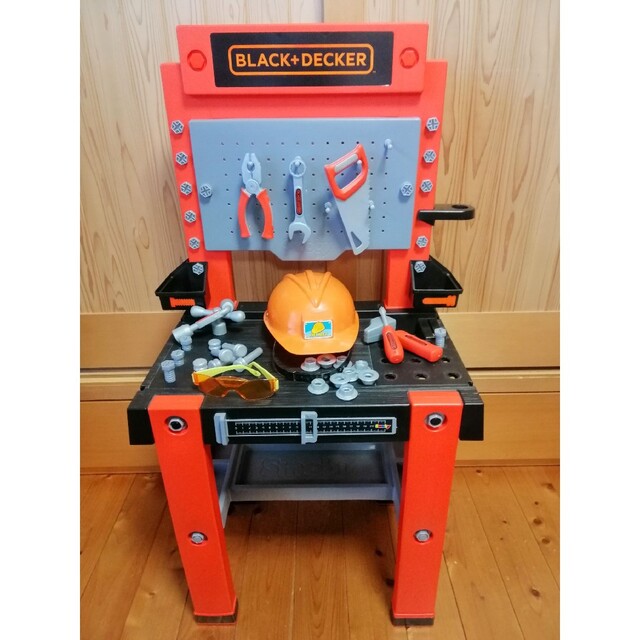 Smoby スモービー BLACK&DECKER 工具セット DIY おもちゃ キッズ/ベビー/マタニティのおもちゃ(知育玩具)の商品写真