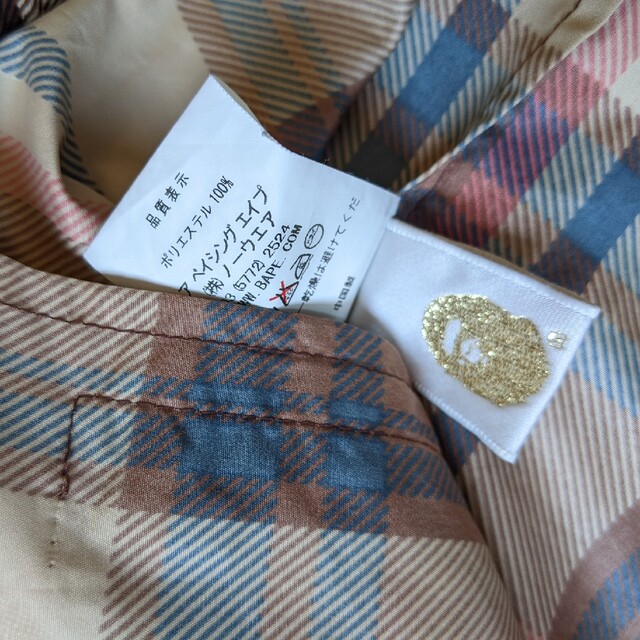 A BATHING APE チェック ジャケット ラブジェネ Sサイズ エイプ