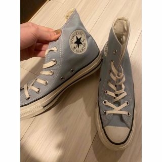 ミラオーウェン(Mila Owen)のコンバース　23.5 converse ミラオーウェン　Mila Owen 水色(スニーカー)